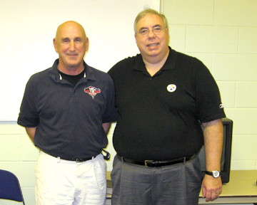 Ike with ECHL Chapel Coordinator Tim Donelli